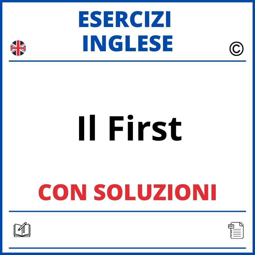 Esercizi Inglese Per Il First