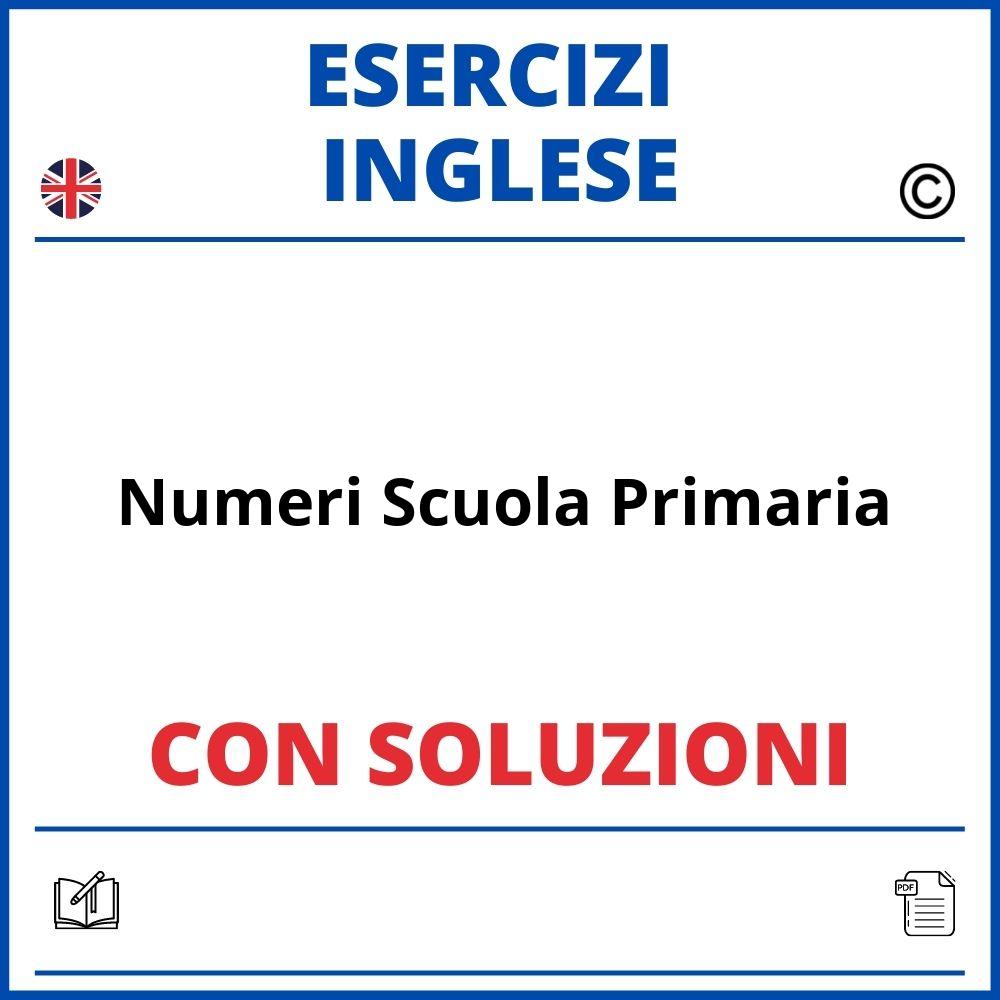 Esercizi Inglese Numeri Scuola Primaria