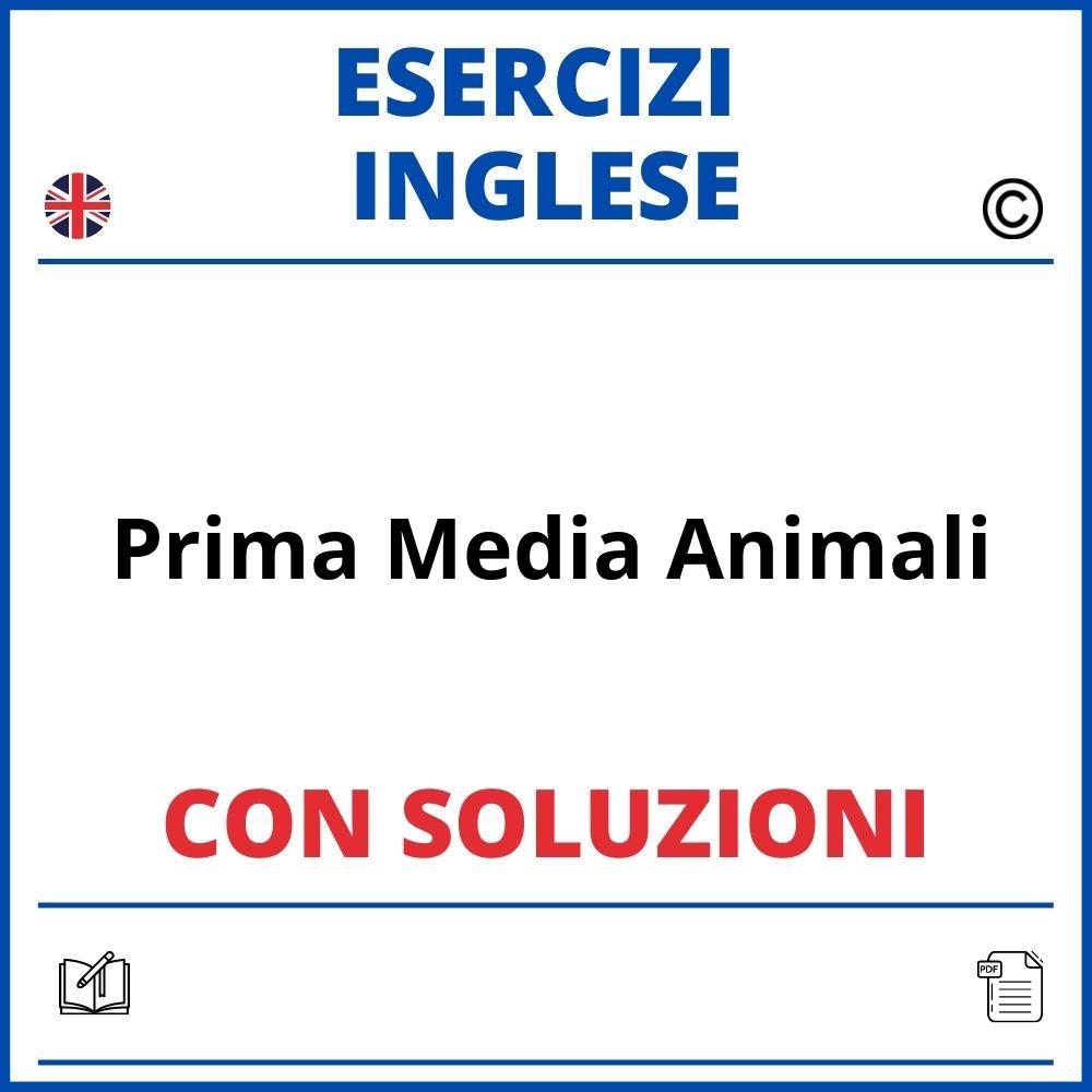 Esercizi Inglese Prima Media Animali