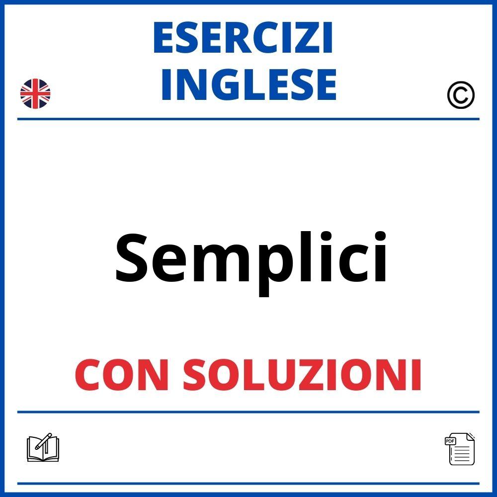 Esercizi Inglese Semplici Da Stampare